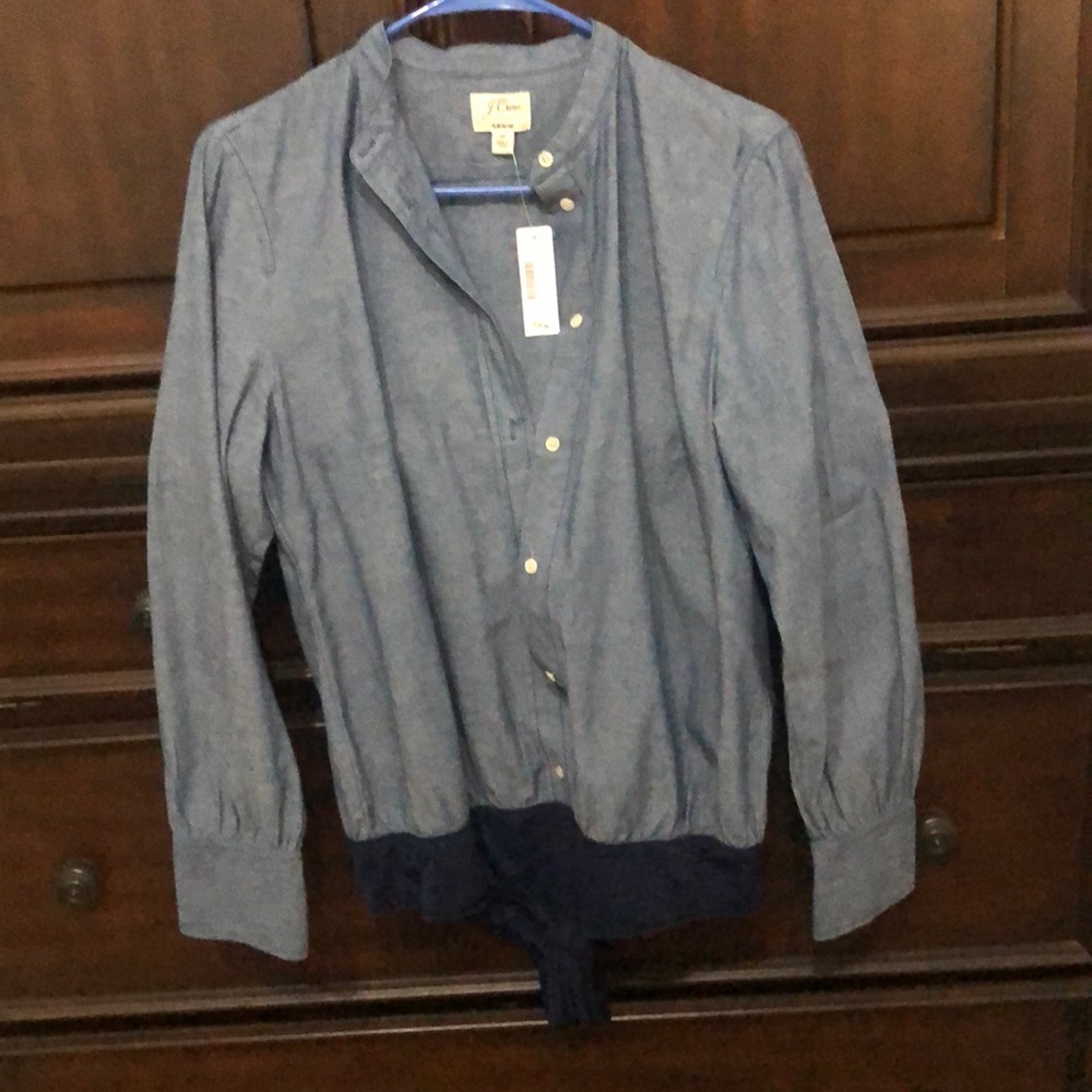 NWT. J. Crew chambray blue bodysuit.  NWT